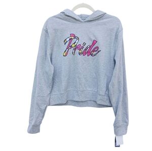 PRIDE Heather Grey Hoodie Small NWT